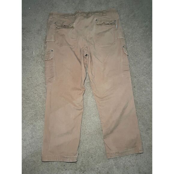 Duluth Trading Mens Flex Fire Hose Cargo Work‎ Pants Brown Size 50X34 Carpenter - Picture 2 of 8